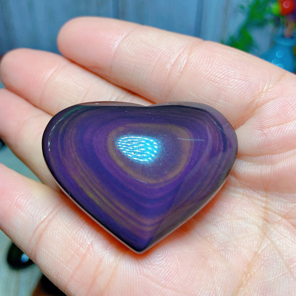 Rainbow Obsidian Heart-ToShay.org
