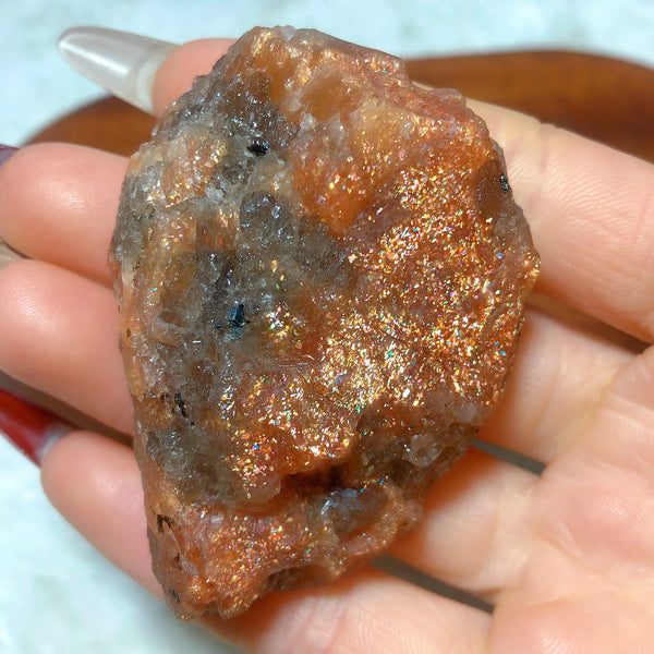 Orange Sunstone Crystal-ToShay.org