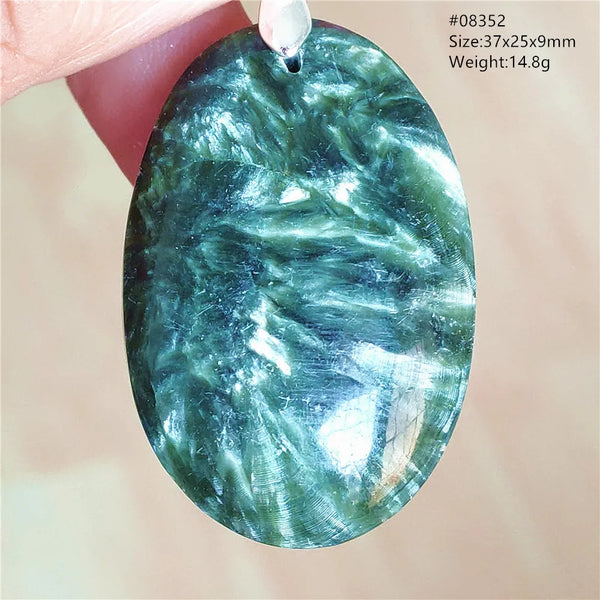 Green Seraphinite Pendant-ToShay.org