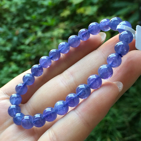 Blue Tanzanite Bead Bracelet-ToShay.org