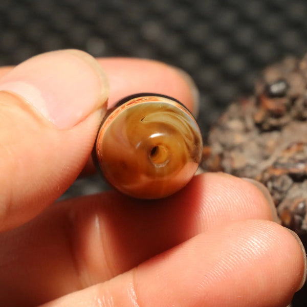 Tibetan Agate Dzi Bead-ToShay.org