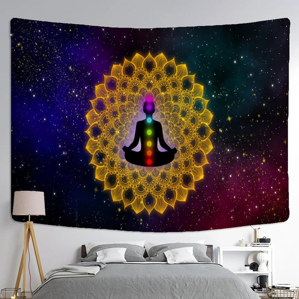 Chakra Meditation Tapestry-ToShay.org