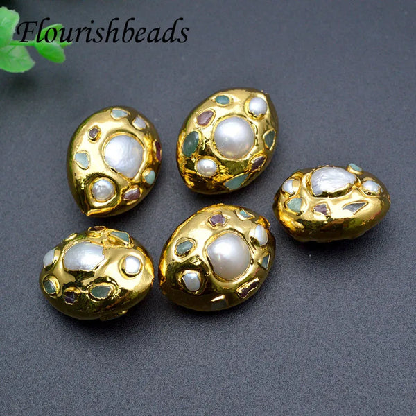 White Pearl Paved Beads-ToShay.org