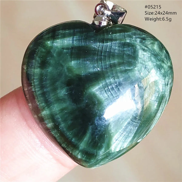 Green Seraphinite Pendant-ToShay.org