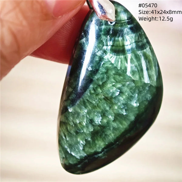 Green Seraphinite Pendant-ToShay.org