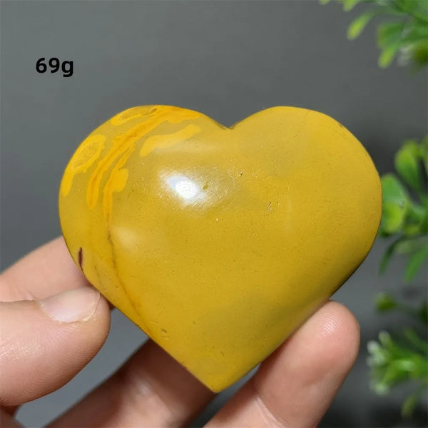 Yellow Mookaite Heart-ToShay.org
