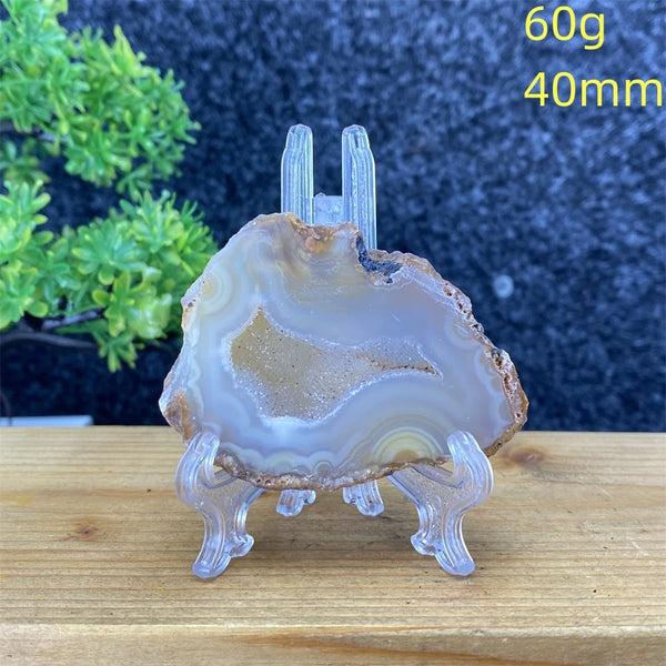 White Agate Geode Slices-ToShay.org