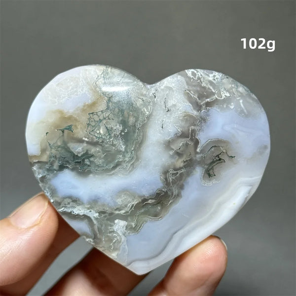 Green Moss Agate Heart-ToShay.org