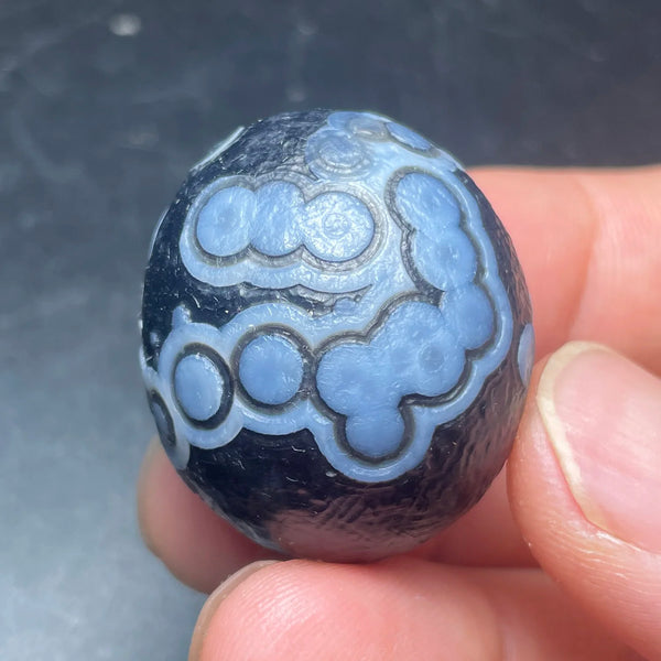 Blue Agate Eye Stone-ToShay.org