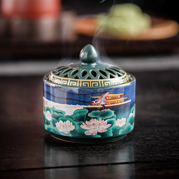 Lotus Ceramic Incense Holder-ToShay.org