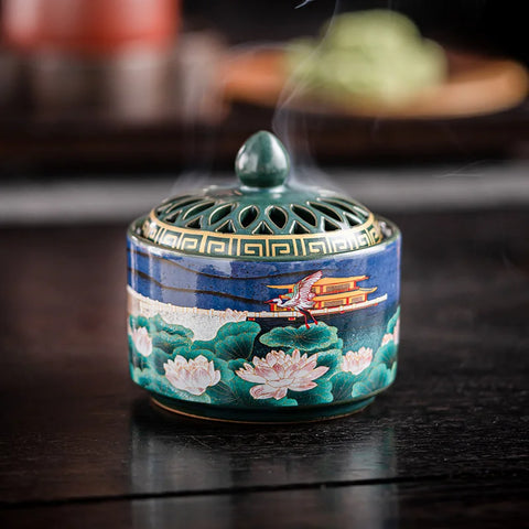 Lotus Ceramic Incense Holder-ToShay.org