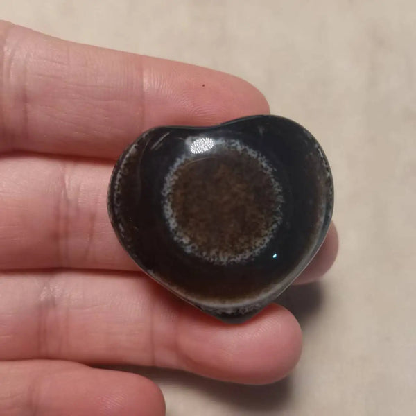 Tibetan Agate Dzi Heart-ToShay.org