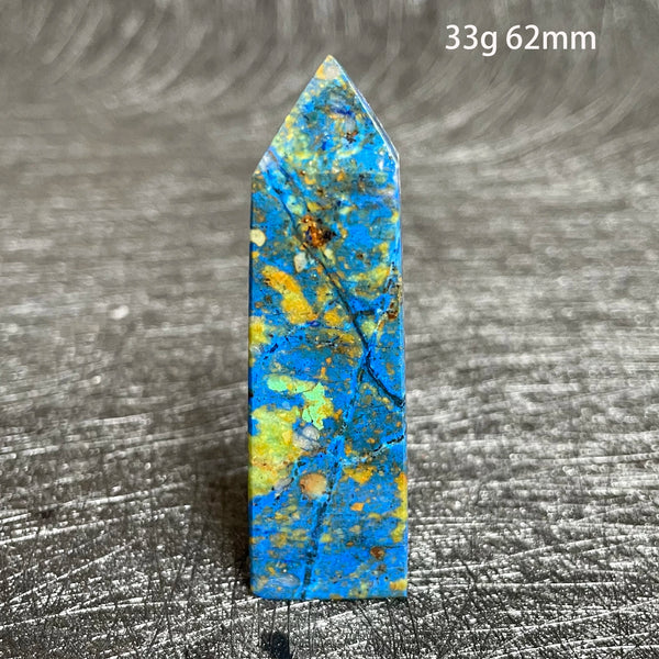 Blue Azurite Malachite Point-ToShay.org