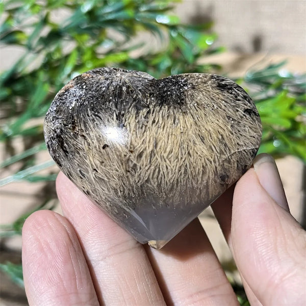 Yellow Hair Agate Heart-ToShay.org