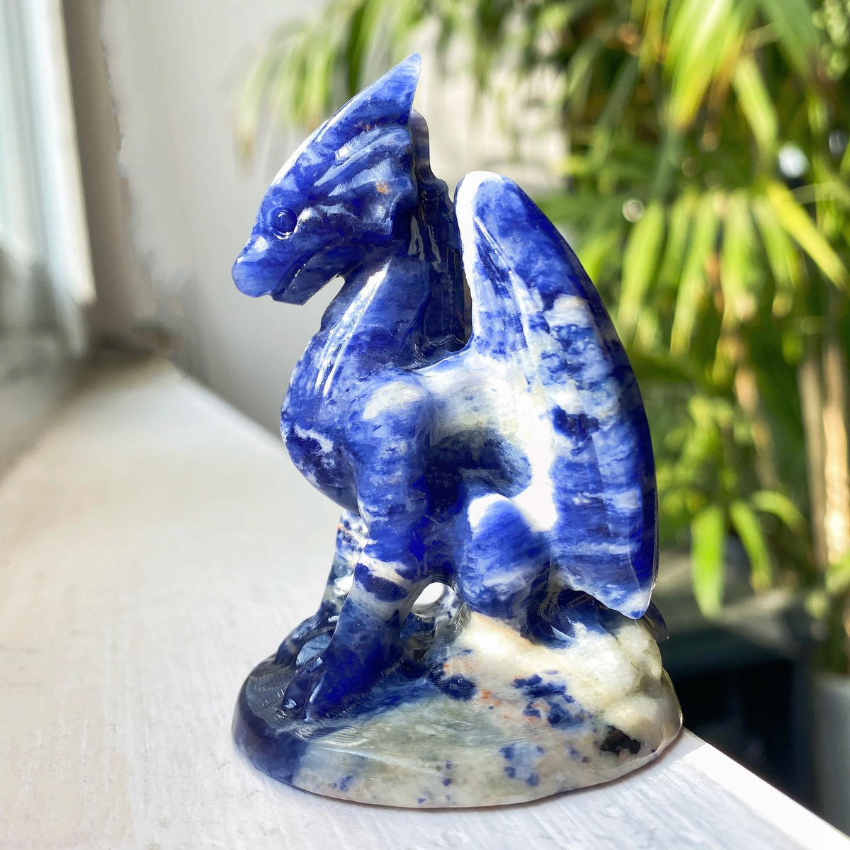 Blue Sodalite Flying Dragon-ToShay.org