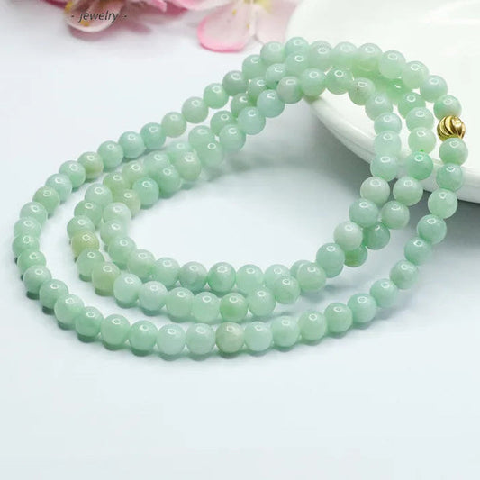 Green Jadeite Wrap Bracelet-ToShay.org