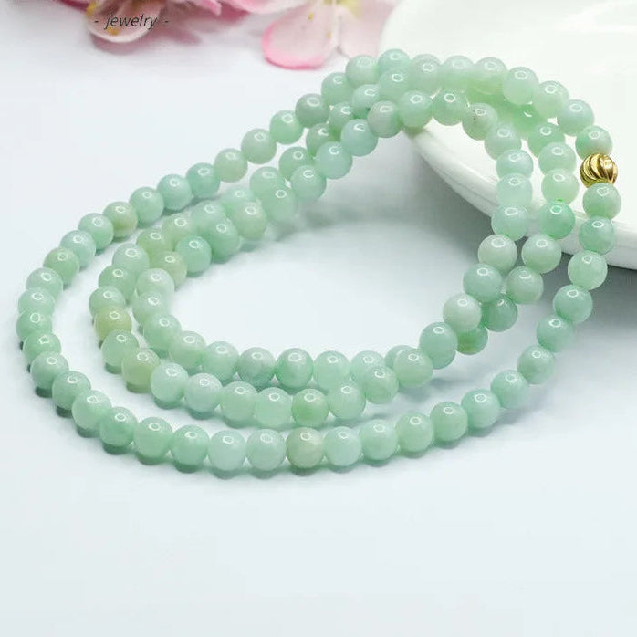 Green Jadeite Wrap Bracelet-ToShay.org