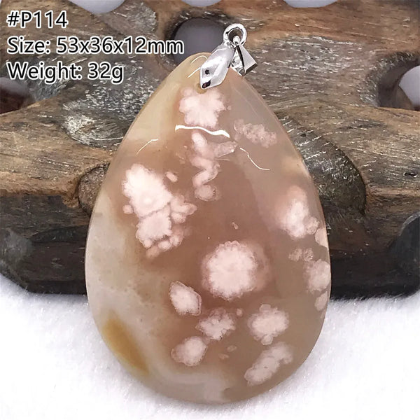 Pink Cherry Agate Pendant-ToShay.org