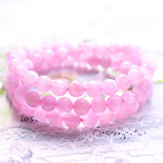 Pink Kunzite Wrap Bracelet-ToShay.org