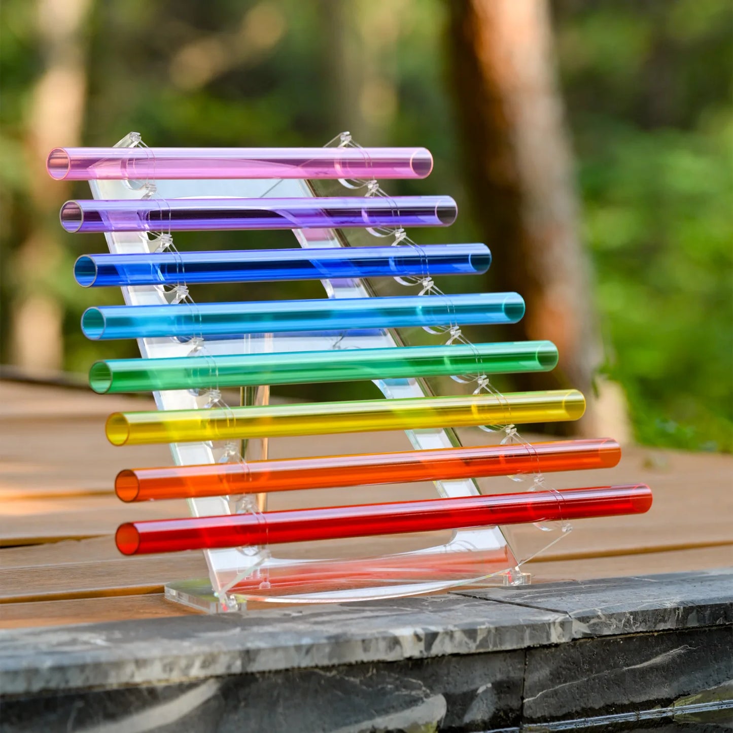 Rainbow Crystal Singing Harp-ToShay.org