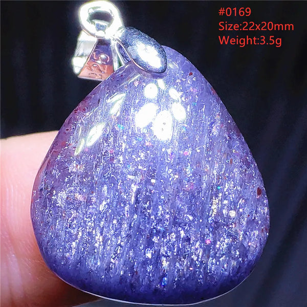 Blue Blood Red Lolite Pendant-ToShay.org