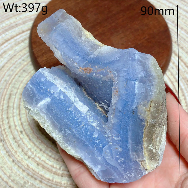 Blue Lace Agate Raw Stone-ToShay.org
