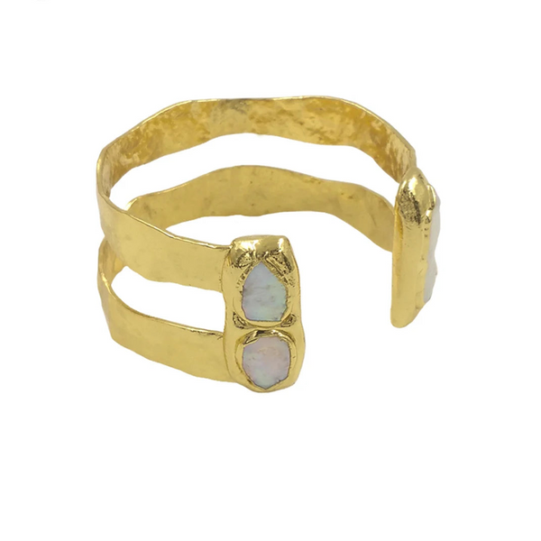 Gold Cuff Bangle-ToShay.org
