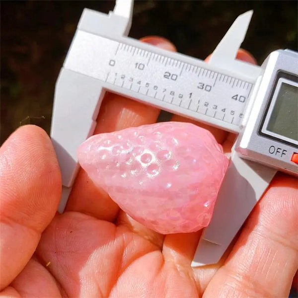 Pink Aura Rose Quartz Strawberry-ToShay.org