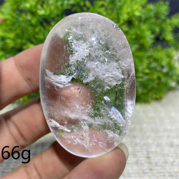 Clear Crystal Palm Stone-ToShay.org
