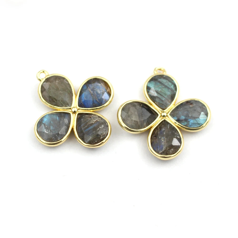 Mixed Crystal Flower Charms-ToShay.org