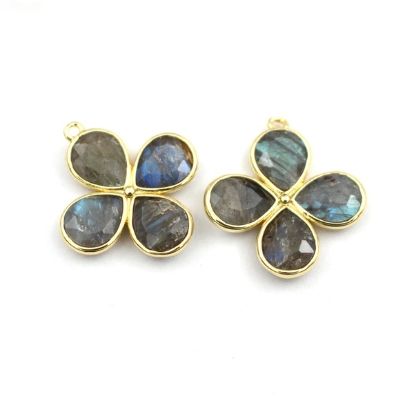Mixed Crystal Flower Charms-ToShay.org