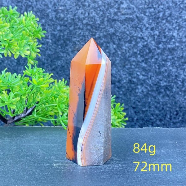 Black Red Striped Agate Point-ToShay.org