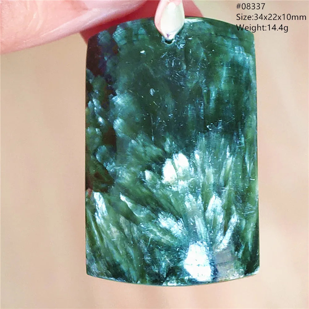 Green Seraphinite Pendant-ToShay.org