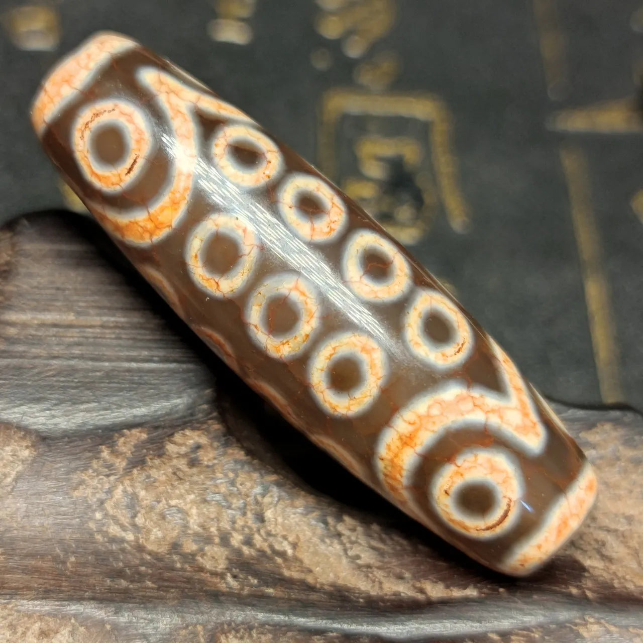Tibetan Eyes Agate Dzi Beads-ToShay.org