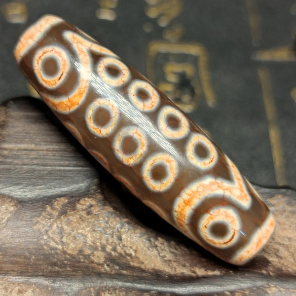 Tibetan Eyes Agate Dzi Beads-ToShay.org