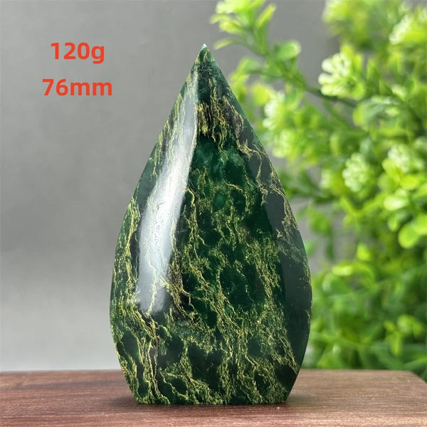 Green Emerald Agate Torch-ToShay.org