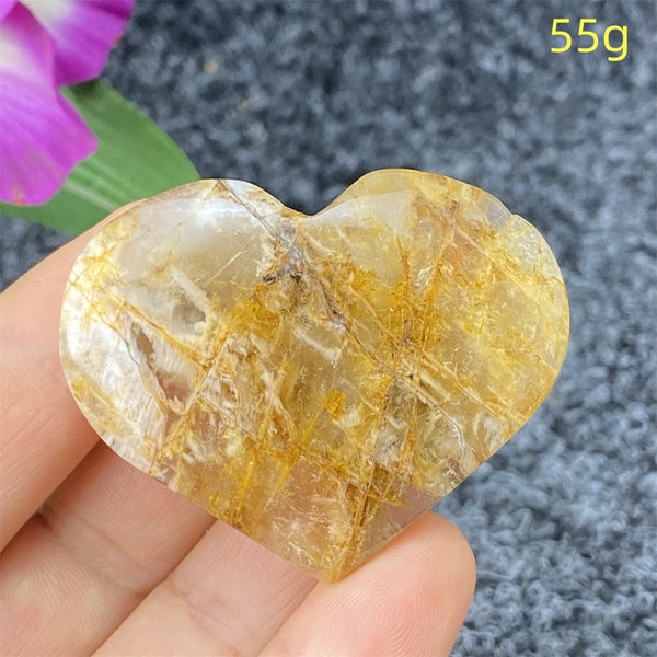 Yellow Ghost Crystal Heart-ToShay.org