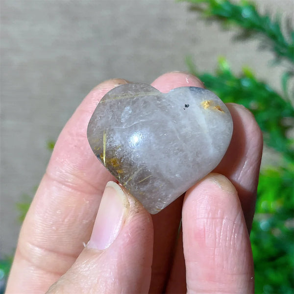 Gold Hair Rutile Heart-ToShay.org