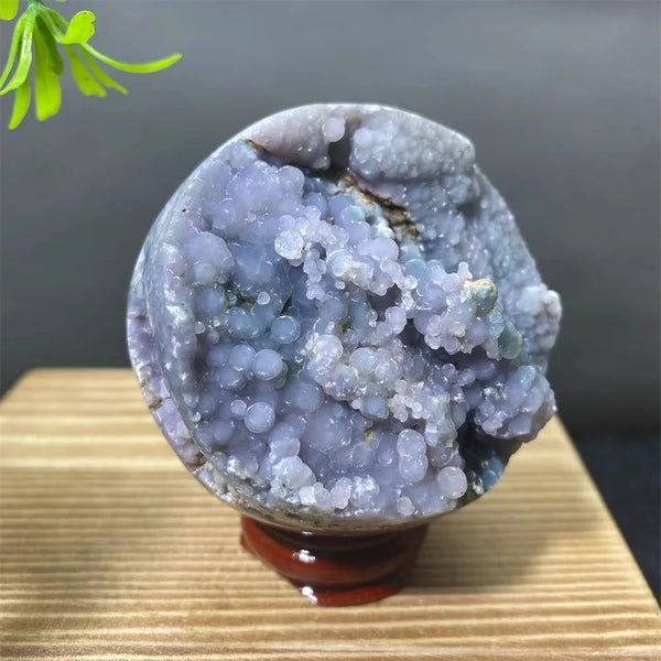 Purple Grape Agate Ball-ToShay.org