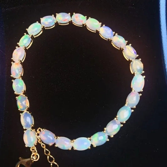 White Opal Bracelet-ToShay.org