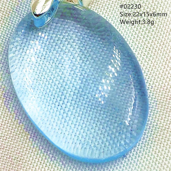 Blue Topaz Crystal Pendant-ToShay.org