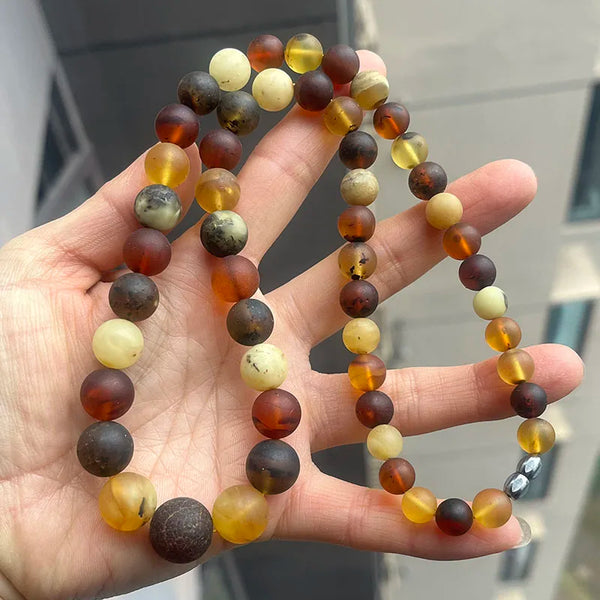 Yellow Amber Necklace-ToShay.org