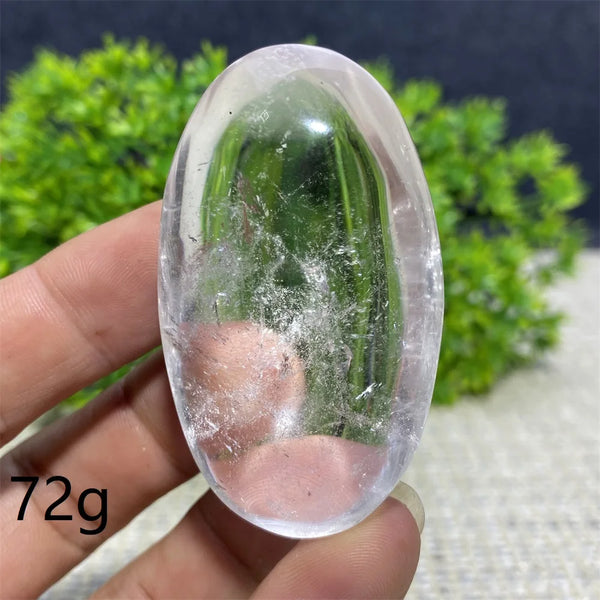 Clear Crystal Palm Stone-ToShay.org