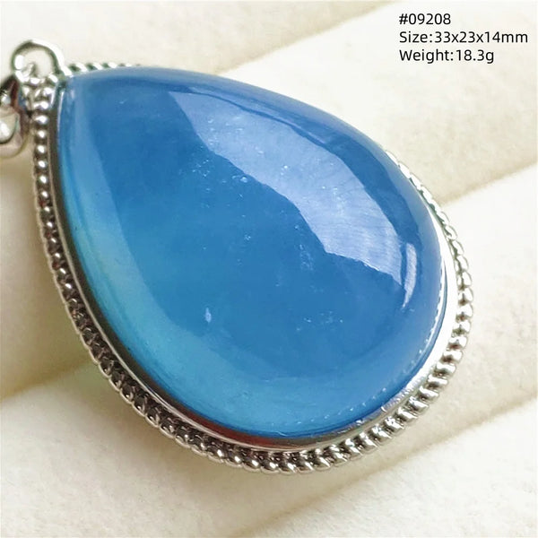 Blue Aquamarine Pendant-ToShay.org