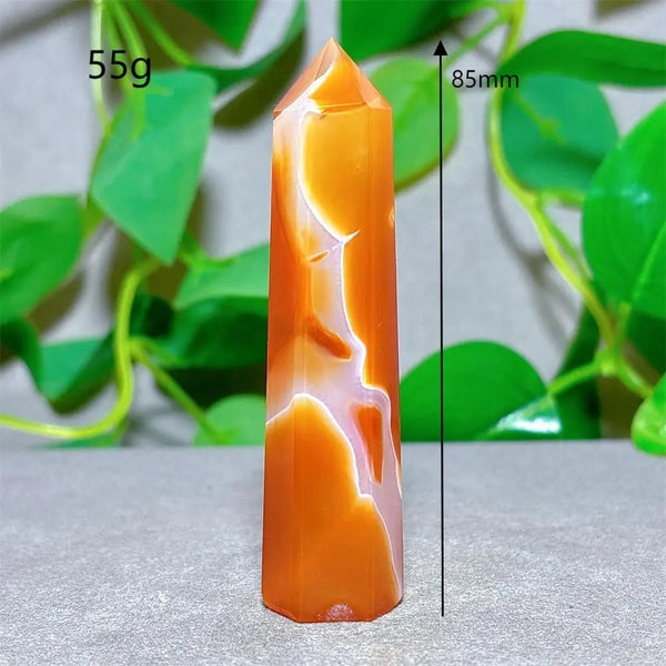 Orange Carnelian Crystal Tower-ToShay.org
