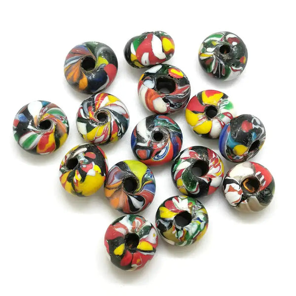 Rainbow Glass Bead Necklace-ToShay.org