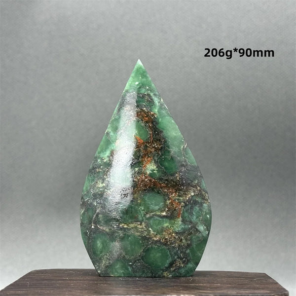 Green Emerald Jasper Torch-ToShay.org