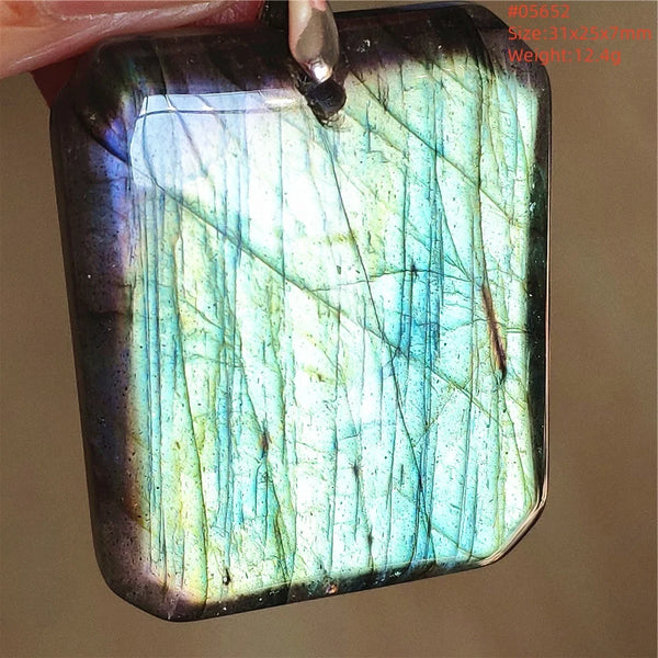 Blue Purple Labradorite Pendant-ToShay.org