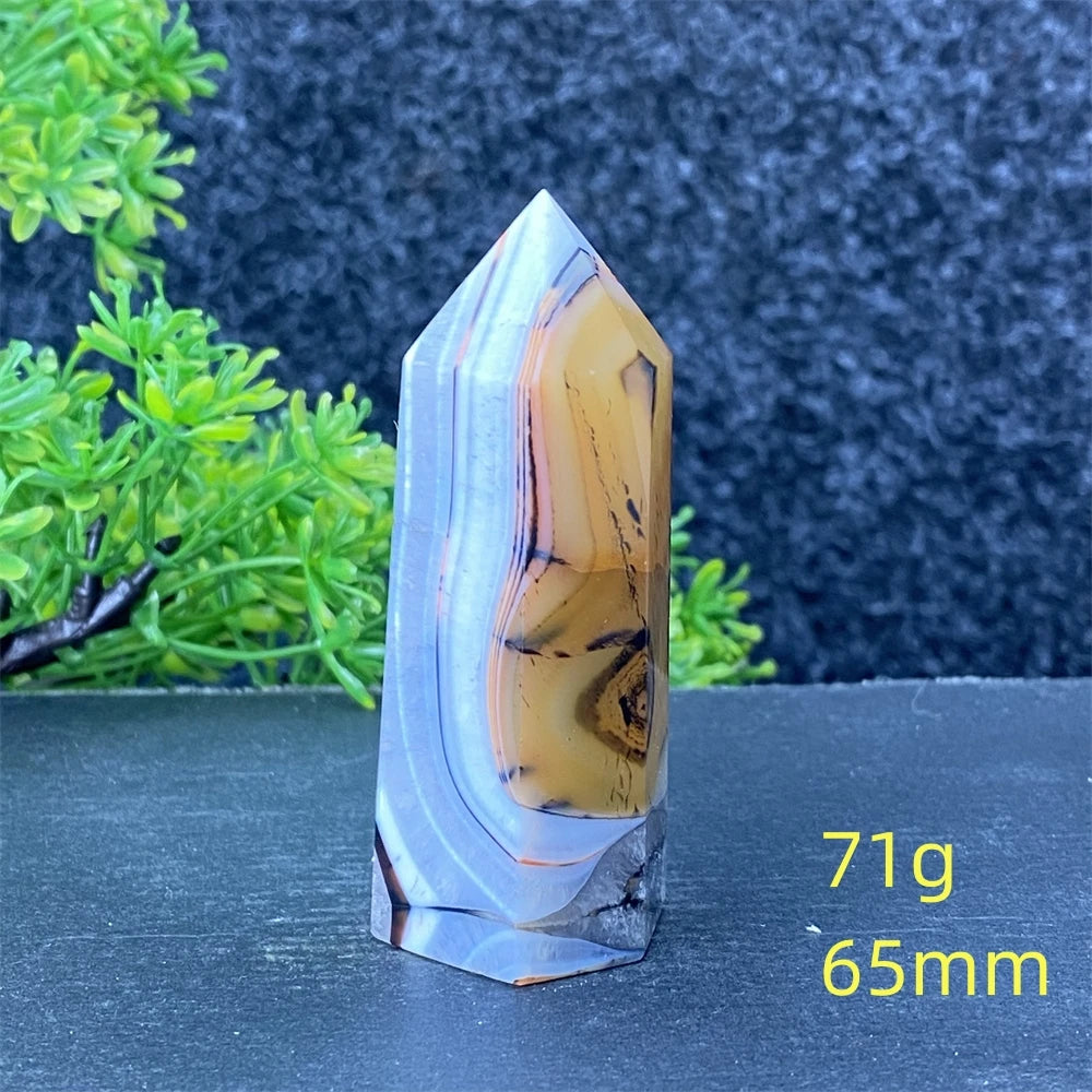 Black Red Striped Agate Point-ToShay.org