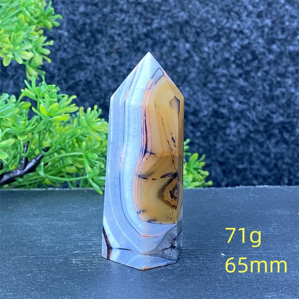 Black Red Striped Agate Point-ToShay.org
